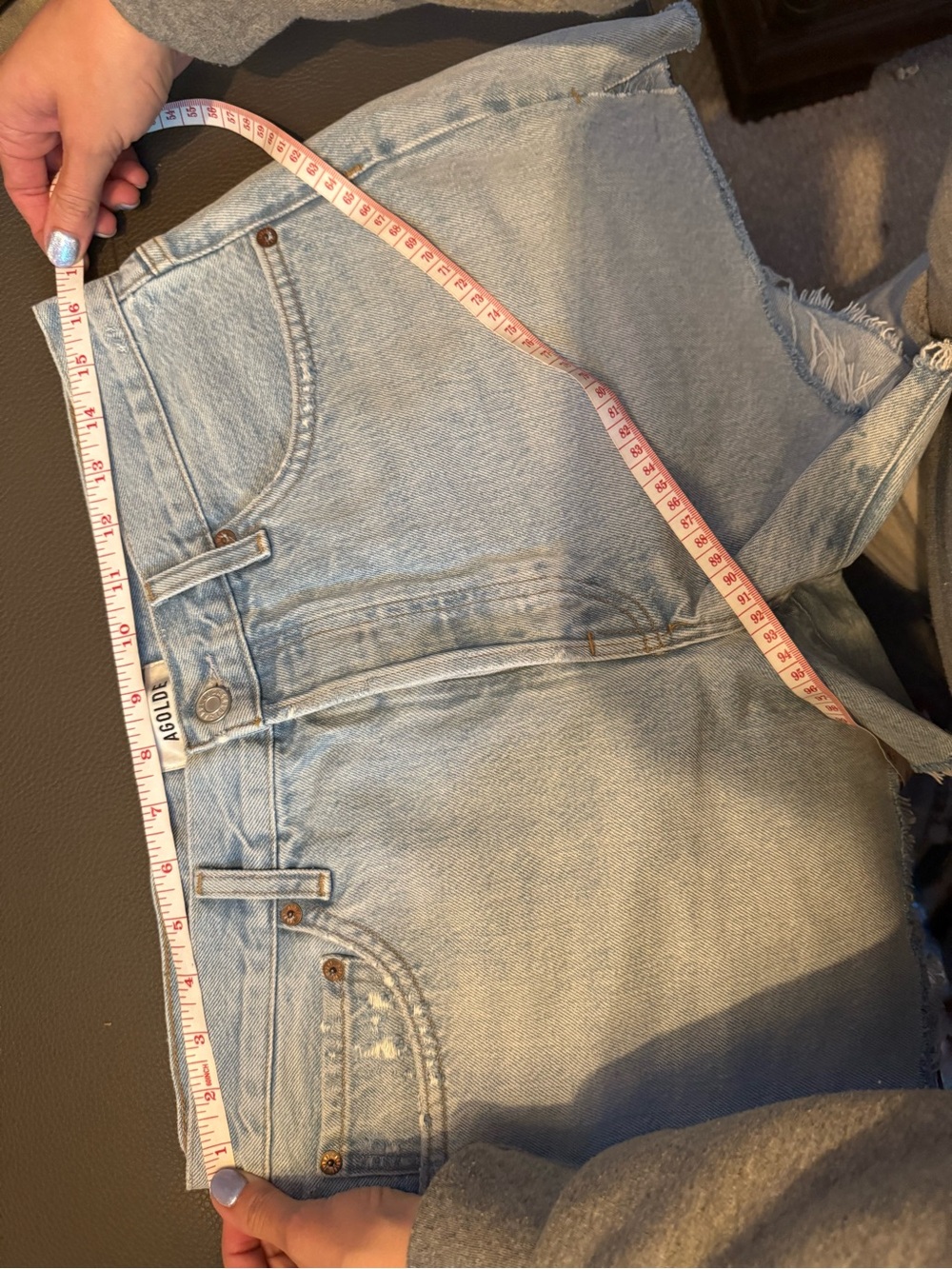 Light Wash Denim Women's Cutoff Shorts - Picture 6 of 6